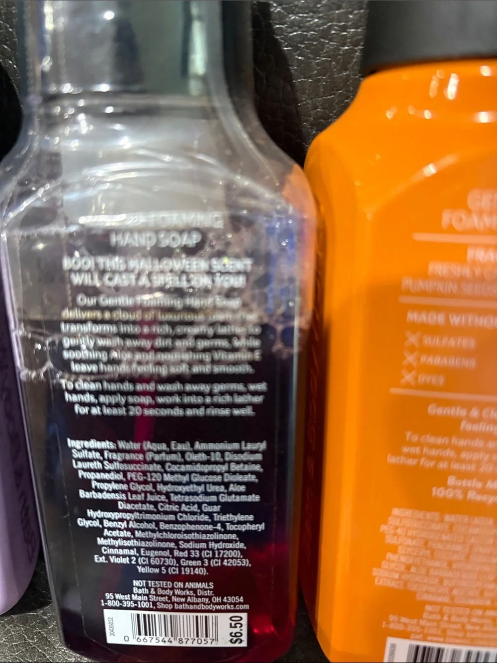 Bath and body works Halloween soap set and tote